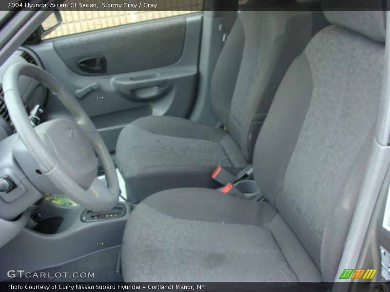 Stormy Gray / Gray 2004 Hyundai Accent GL Sedan