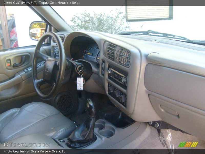Topaz Gold Metallic / Beige 1999 GMC Jimmy SLT