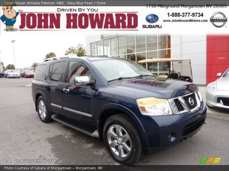 Navy Blue Pearl / Stone 2010 Nissan Armada Platinum 4WD