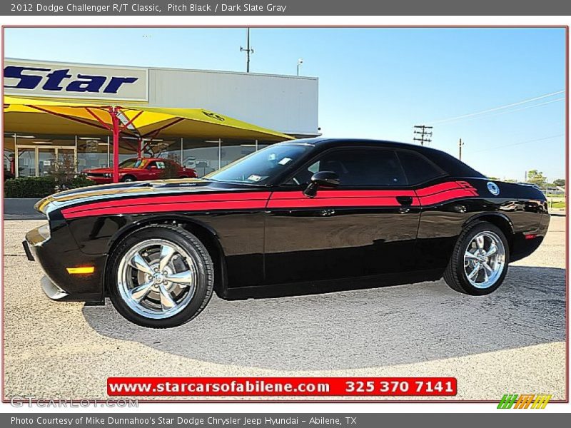 Pitch Black / Dark Slate Gray 2012 Dodge Challenger R/T Classic
