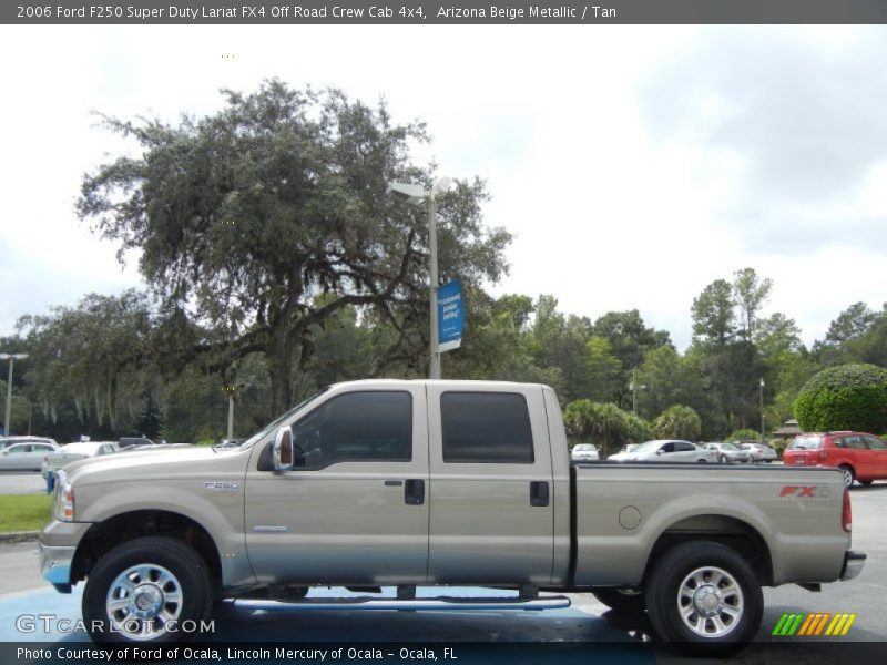 Arizona Beige Metallic / Tan 2006 Ford F250 Super Duty Lariat FX4 Off Road Crew Cab 4x4