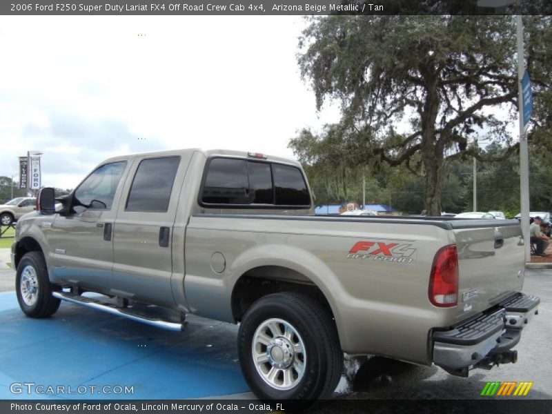 Arizona Beige Metallic / Tan 2006 Ford F250 Super Duty Lariat FX4 Off Road Crew Cab 4x4