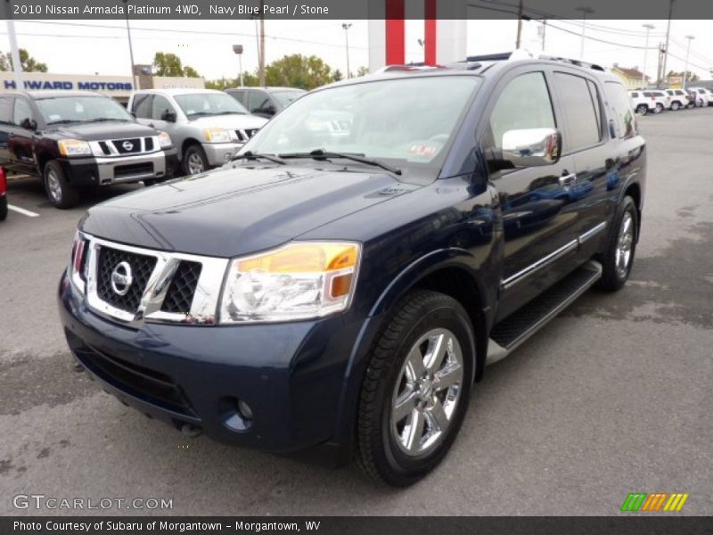 Navy Blue Pearl / Stone 2010 Nissan Armada Platinum 4WD