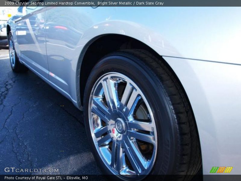 Bright Silver Metallic / Dark Slate Gray 2009 Chrysler Sebring Limited Hardtop Convertible