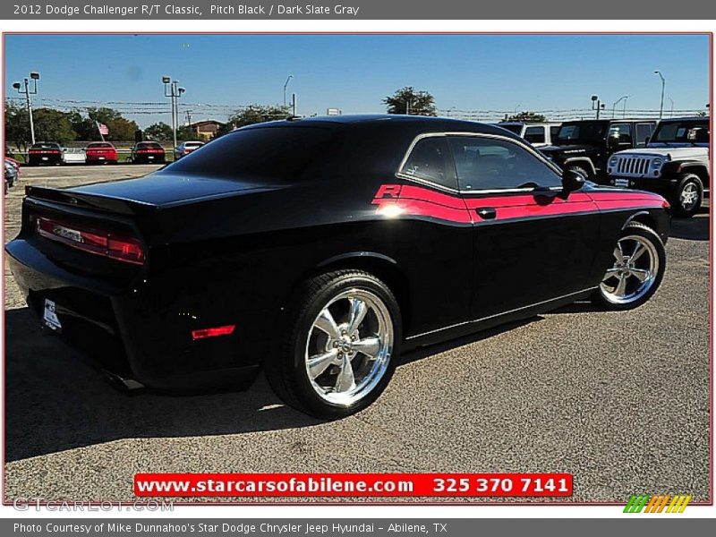 Pitch Black / Dark Slate Gray 2012 Dodge Challenger R/T Classic