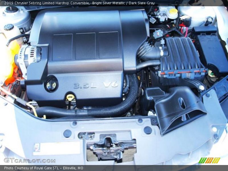 Bright Silver Metallic / Dark Slate Gray 2009 Chrysler Sebring Limited Hardtop Convertible