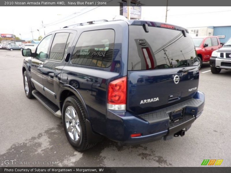 Navy Blue Pearl / Stone 2010 Nissan Armada Platinum 4WD