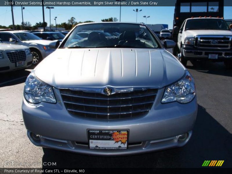 Bright Silver Metallic / Dark Slate Gray 2009 Chrysler Sebring Limited Hardtop Convertible