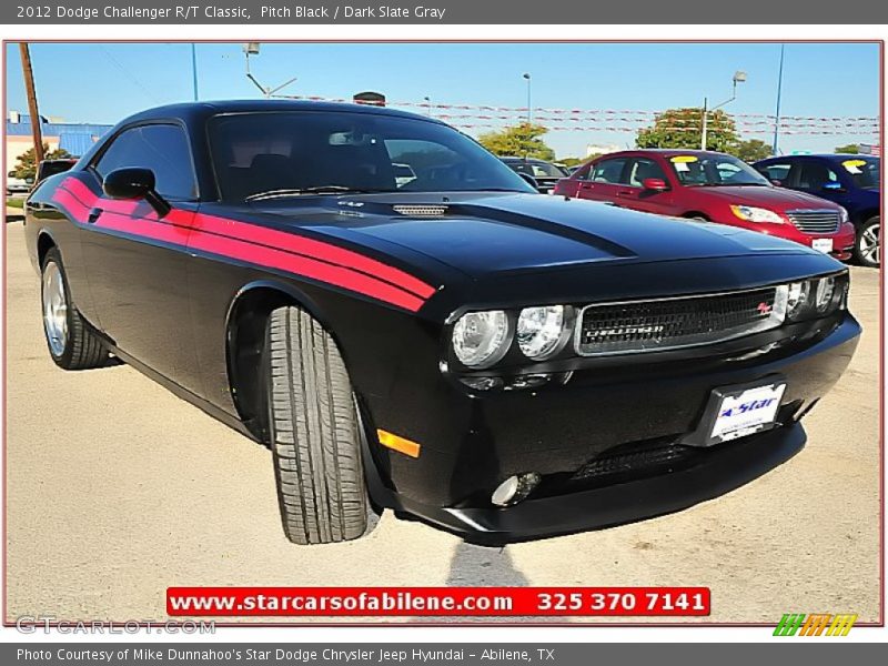 Pitch Black / Dark Slate Gray 2012 Dodge Challenger R/T Classic