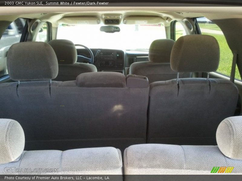 Summit White / Pewter/Dark Pewter 2003 GMC Yukon SLE