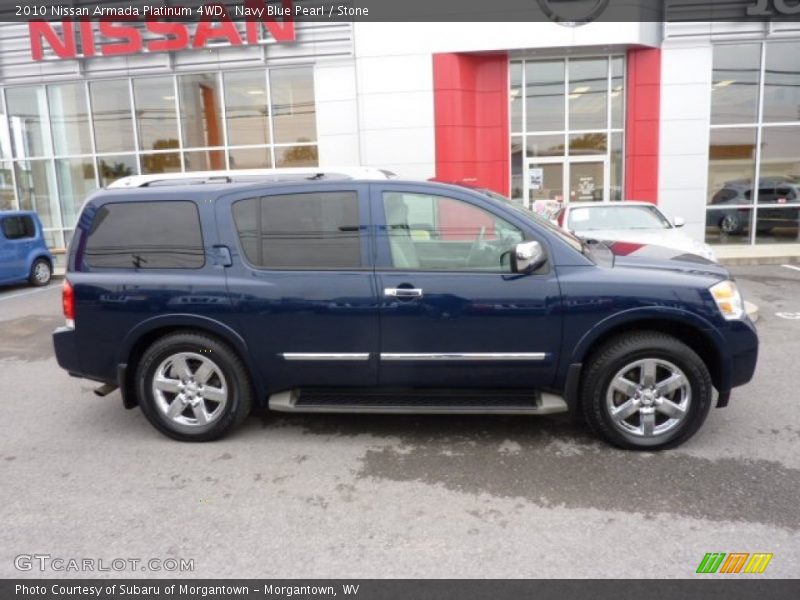 Navy Blue Pearl / Stone 2010 Nissan Armada Platinum 4WD