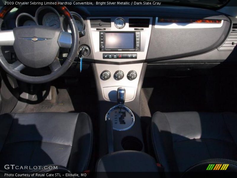 Bright Silver Metallic / Dark Slate Gray 2009 Chrysler Sebring Limited Hardtop Convertible