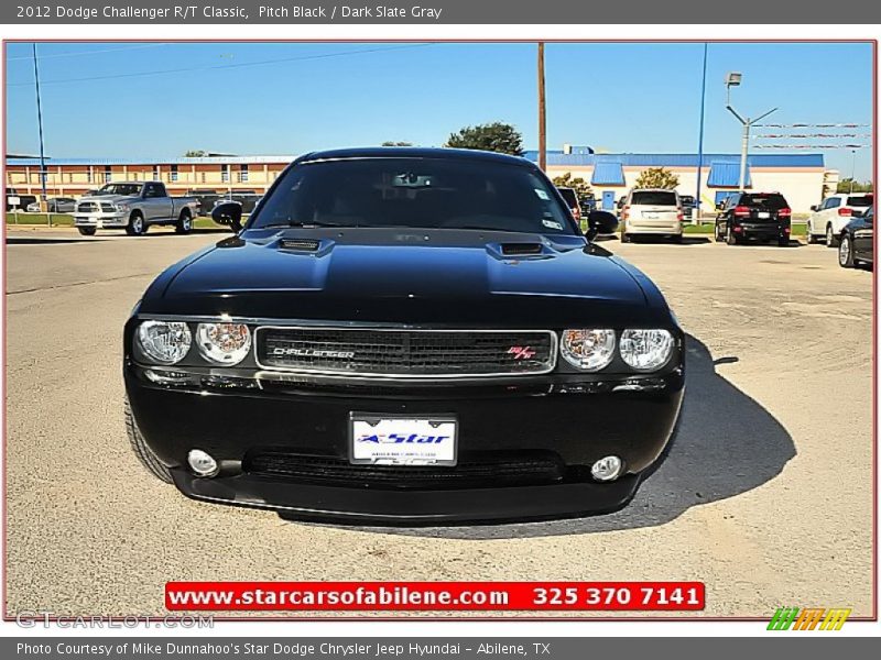 Pitch Black / Dark Slate Gray 2012 Dodge Challenger R/T Classic