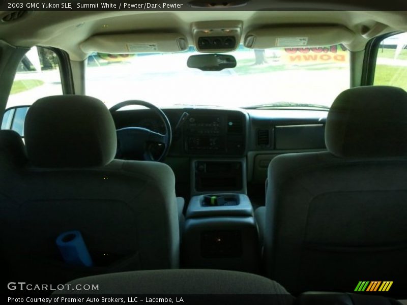 Summit White / Pewter/Dark Pewter 2003 GMC Yukon SLE
