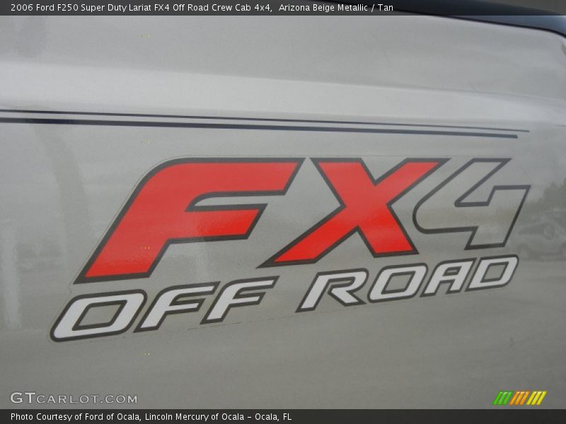 Arizona Beige Metallic / Tan 2006 Ford F250 Super Duty Lariat FX4 Off Road Crew Cab 4x4
