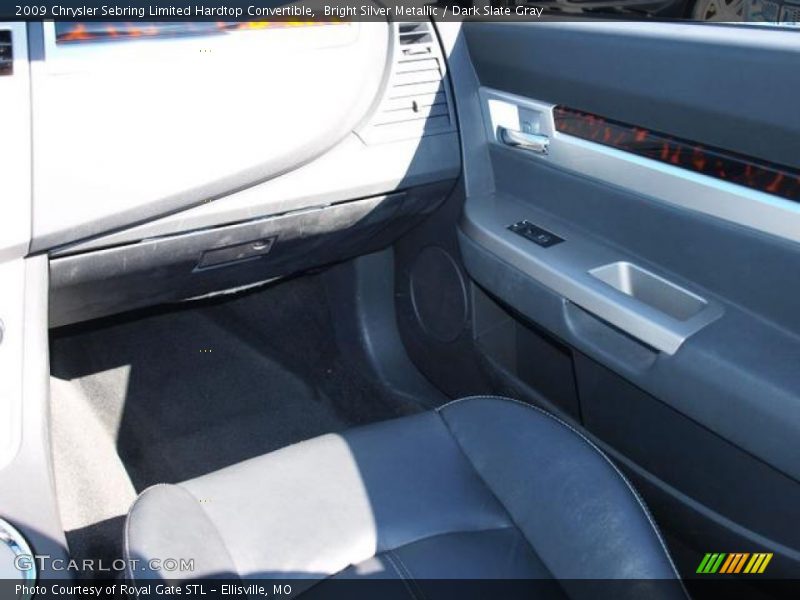 Bright Silver Metallic / Dark Slate Gray 2009 Chrysler Sebring Limited Hardtop Convertible