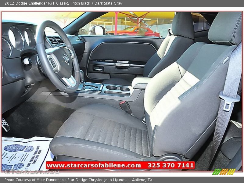 Pitch Black / Dark Slate Gray 2012 Dodge Challenger R/T Classic