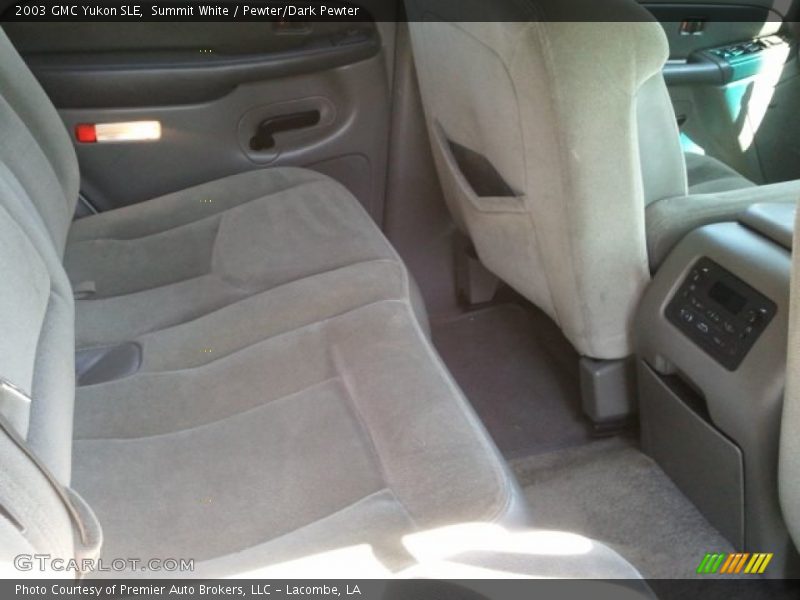 Summit White / Pewter/Dark Pewter 2003 GMC Yukon SLE