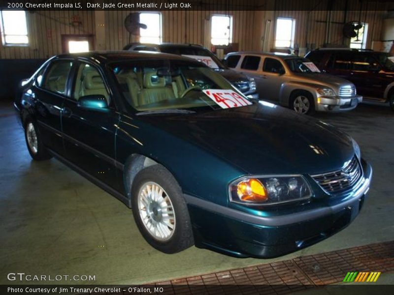 Dark Jade Green Metallic / Light Oak 2000 Chevrolet Impala LS