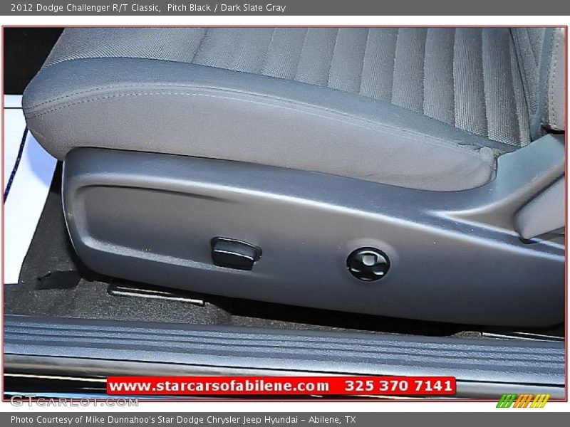 Pitch Black / Dark Slate Gray 2012 Dodge Challenger R/T Classic