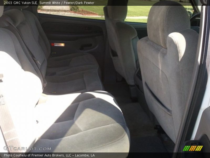 Summit White / Pewter/Dark Pewter 2003 GMC Yukon SLE