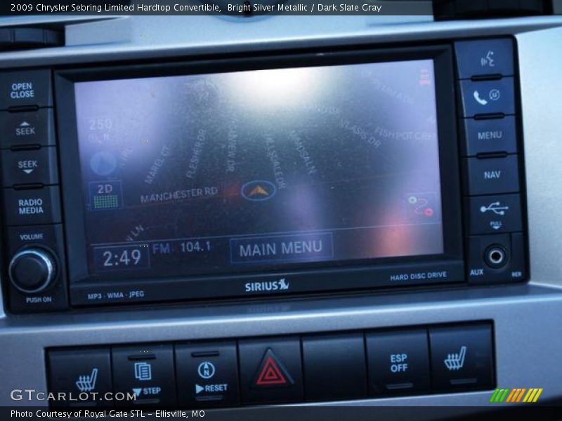 Bright Silver Metallic / Dark Slate Gray 2009 Chrysler Sebring Limited Hardtop Convertible