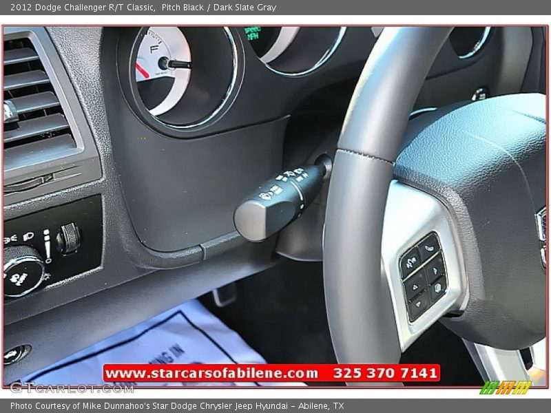Pitch Black / Dark Slate Gray 2012 Dodge Challenger R/T Classic