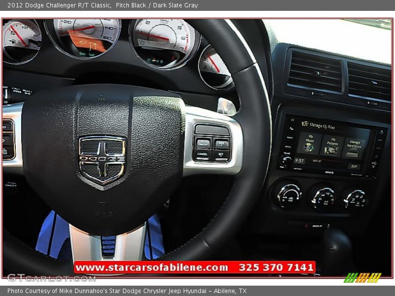 Pitch Black / Dark Slate Gray 2012 Dodge Challenger R/T Classic