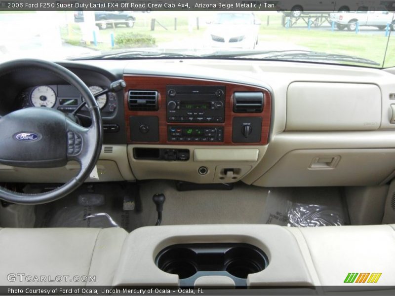 Arizona Beige Metallic / Tan 2006 Ford F250 Super Duty Lariat FX4 Off Road Crew Cab 4x4