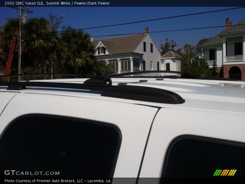 Summit White / Pewter/Dark Pewter 2003 GMC Yukon SLE