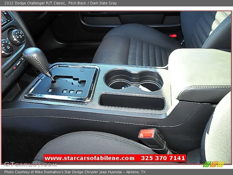 Pitch Black / Dark Slate Gray 2012 Dodge Challenger R/T Classic
