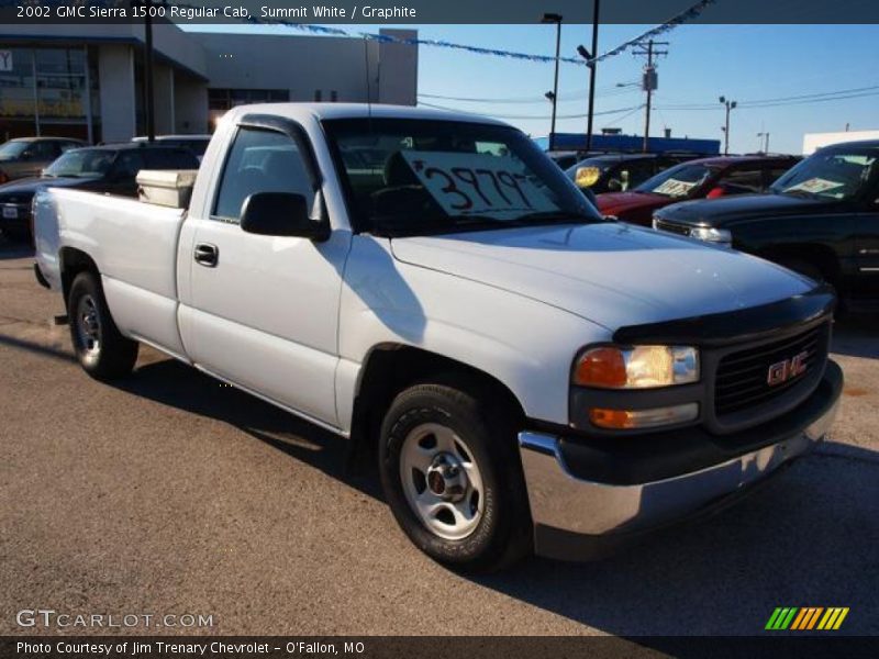Summit White / Graphite 2002 GMC Sierra 1500 Regular Cab