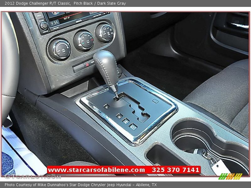 Pitch Black / Dark Slate Gray 2012 Dodge Challenger R/T Classic