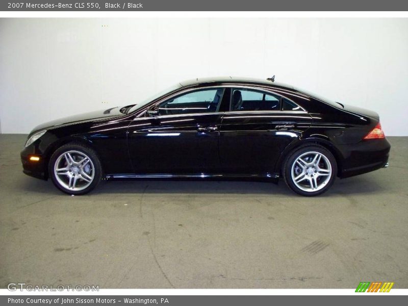 Black / Black 2007 Mercedes-Benz CLS 550