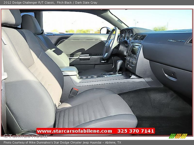 Pitch Black / Dark Slate Gray 2012 Dodge Challenger R/T Classic