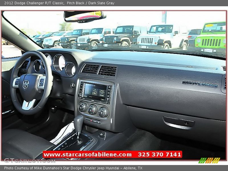 Pitch Black / Dark Slate Gray 2012 Dodge Challenger R/T Classic
