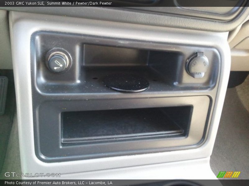 Summit White / Pewter/Dark Pewter 2003 GMC Yukon SLE