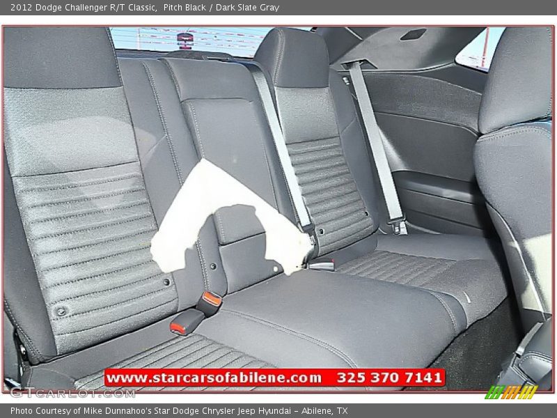 Pitch Black / Dark Slate Gray 2012 Dodge Challenger R/T Classic