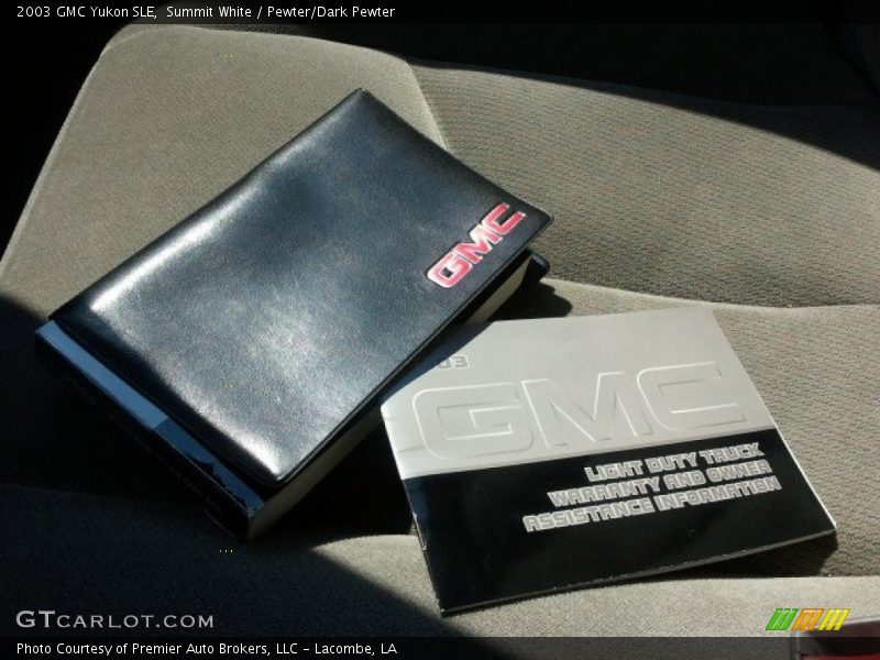 Summit White / Pewter/Dark Pewter 2003 GMC Yukon SLE