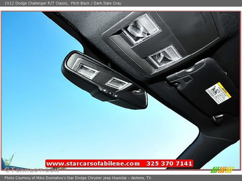 Pitch Black / Dark Slate Gray 2012 Dodge Challenger R/T Classic