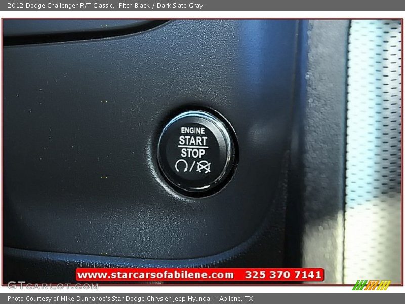 Pitch Black / Dark Slate Gray 2012 Dodge Challenger R/T Classic