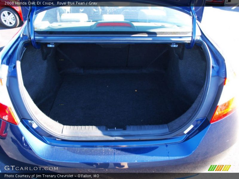 Royal Blue Pearl / Gray 2008 Honda Civic EX Coupe