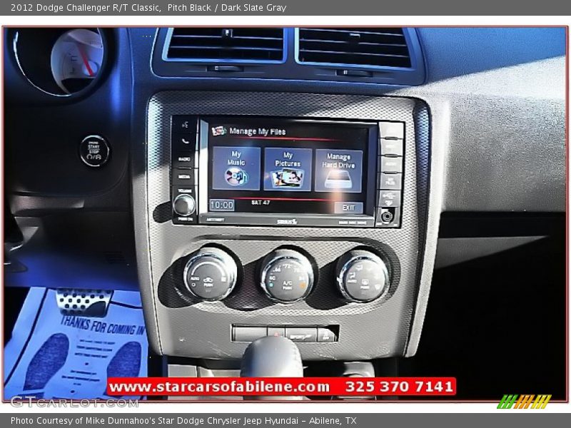 Pitch Black / Dark Slate Gray 2012 Dodge Challenger R/T Classic