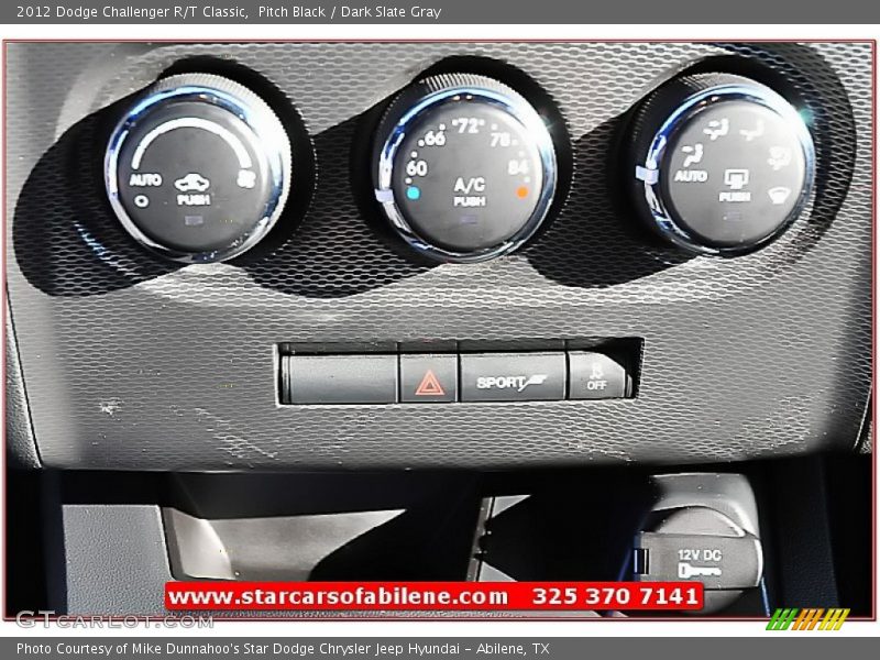 Pitch Black / Dark Slate Gray 2012 Dodge Challenger R/T Classic