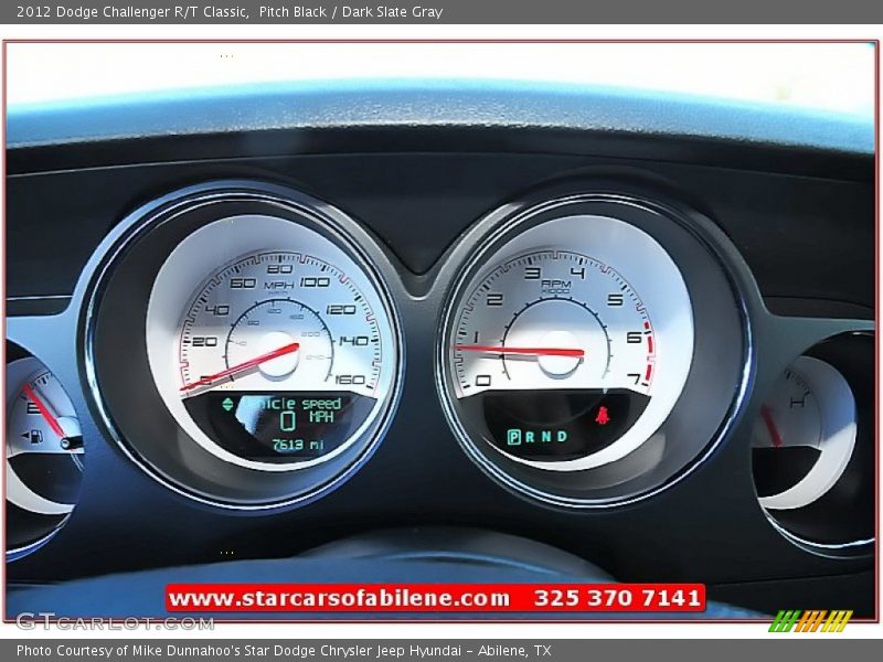 Pitch Black / Dark Slate Gray 2012 Dodge Challenger R/T Classic