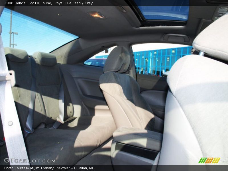 Royal Blue Pearl / Gray 2008 Honda Civic EX Coupe