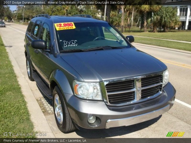 Mineral Gray Metallic / Dark Slate Gray/Light Slate Gray 2007 Dodge Durango Limited