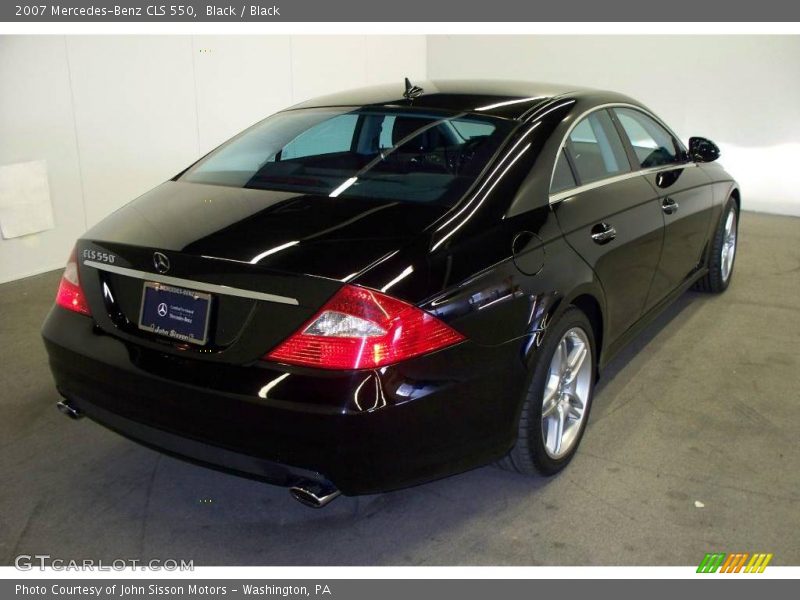 Black / Black 2007 Mercedes-Benz CLS 550