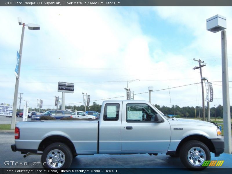 Silver Metallic / Medium Dark Flint 2010 Ford Ranger XLT SuperCab