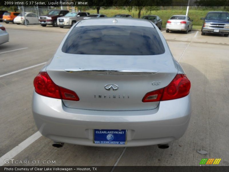 Liquid Platinum / Wheat 2009 Infiniti G 37 Sedan